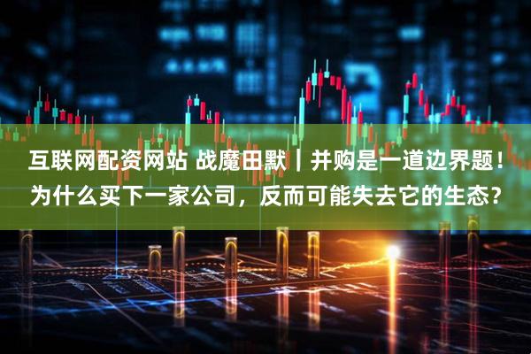 互联网配资网站 战魔田默｜并购是一道边界题！为什么买下一家公司，反而可能失去它的生态？